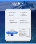 Unmute Dope Low Profile Mechanical Keyboard Switch Set For 3 Pin RGB SMD MX White Linear 35 Pack With 43gf Actuation 1.3mm Travel 2.8mm Total Travel Built For 50 Million Keystrokes Smooth And Responsive Typing, blue low-profile switch spec chart