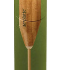 Matcha Tea And Milk Frother For Cafe Style Smooth Latte At Home No Power Needed BPA Free Plastic Durable And Portable Includes Protective Case And 2 AA Batteries in green packaging.