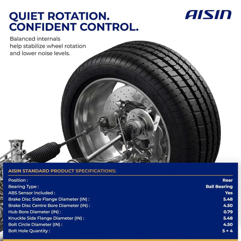 Rear Wheel Bearing And Hub Assembly Pair Keeps Your Ride Slick And Steady Delivers Top Shelf Smooth Rotation For Stable Handling Lets You Cruise With Zero Drama Daily with specifications.