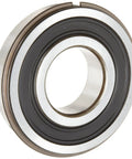 Heavy Duty Single Row Deep Groove Ball Bearing With Dual Seals And Steel Retainer Featuring C3 Radial Clearance And ABEC 1 Precision in close-up view.