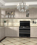 Modern kitchen with 10 Pack Brushed Nickel Cabinet Knobs and Silver Gold Knobs for Cabinets and Drawers, elegant cabinetry.