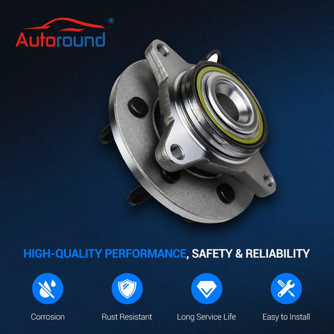 Front Wheel Hub Assembly Direct Fit Upgrade for 2003-2006 Ford Expedition and 2003-2006 Lincoln Navigator 2WD showing detailed structure.