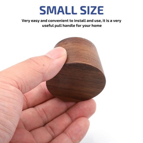 5cm Walnut Wood Cone Cabinet Knobs Drawer Pull Handles For Wardrobe And Kitchen Cabinets Dope Durable Furniture Hardware Upgrade Your Dresser And Closet With Easy Installation