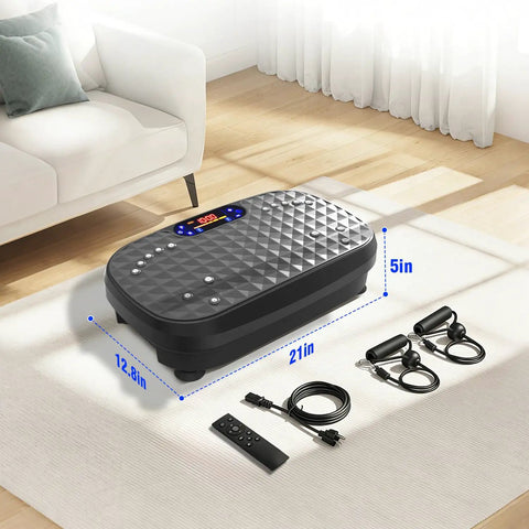 Vibration Plate Exercise Machine For Full Body Training And Muscle Activation Fitness Platform to sculpt dream bod, dimensions 12.8in x 21in x 5in.