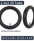 Two Pack 12 5 X 2 25 Bike Inner Tubes 1 2 mm Extra Thick Butyl Rubber Heavy Duty Flat Resistant Tubes for Kids BMX and Strollers.