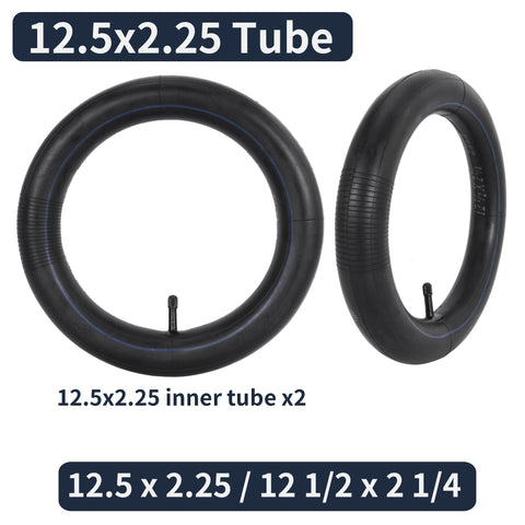 Two Pack 12 5 X 2 25 Bike Inner Tubes 1 2 mm Extra Thick Butyl Rubber Heavy Duty Flat Resistant Tubes for Kids BMX and Strollers.