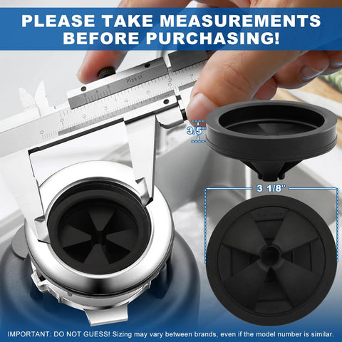 Three And One Eighth Inch Garbage Disposal Splash Guard Collar Baffle For Waste King Whirlaway And GE EZ Mount Disposals