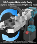 Heavy Duty 800W Brushless Rebar Threading Machine with 90-degree rotatable body for versatile construction use.