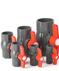 1/2 Inch SCH80 Pvc Ball Valve Socket To Socket Shut Off For Irrigation And Pool Plumbing Quarter Turn Handle set of eight valves