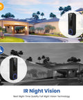 1080P WiFi Video Doorbell Camera Battery Powered With Smart AI Human Detection And Motion Alerts, Two Way Talk, Night Vision
