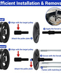 Installation steps of 59 Piece Harmonic Balancer Puller And Installer Kit For Crankshaft Pulleys And Steering Wheels Flywheel Remover