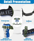 Detail view of Tree Climbing Spikes Set With Adjustable Climbing Belt For Outdoor Work Fruit Picking And Tree Maintenance Dope Ergonomic Foot Plates Height Adjustable Straps Durable Climbing Gear For Safe Tree Access, showing hardened claws, ergonomic design, and durable straps.