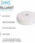 Six Pack Wireless LED Motion Sensor Lights Battery Powered Portable Under Cabinet Lighting For Home Use Indoor Hallway Stair