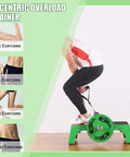 User demonstrating Badass Adjustable Flywheel Trainer For Eccentric Strength Training With Variable Inertia Load and Progressive Resistance.