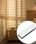 Real Deal Plantation Shutter Staple Repair Kit With Forty Heavy Duty Rust Proof Nails For Secure Tilt Rod And Louver Fix Indoors Outdoors Home Projects, shown with window shutters.