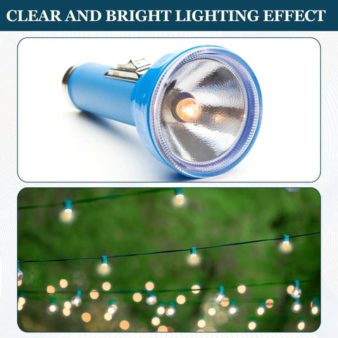 Straight Up Solid E10 Screw Base LED Bulbs, Mini White Glow For Experimental Circuits And Quick Electronic Builds, DC 4.5 To 5 Volts, blue flashlight and hanging bulbs