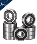 Badass Heavy Duty Deep Groove Ball Bearings 69062rs Style, 10 pack, chrome steel, 30mm inner diameter, 47mm outer diameter.