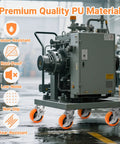 Heavy Duty Industrial Casters With Upgraded Thickened Bracket, 5 Inch Plate Swivel Caster Set Of 4 under machinery in factory