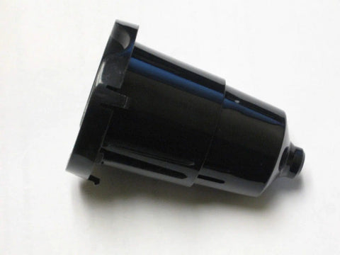 Replacement K Cup Pod Holder With Exit Needle for coffee makers, side view, black, compatible with K Elite Express Supreme models