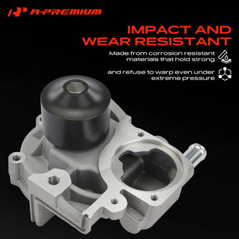 Heavy Duty Engine Water Pump For Subaru Forester Impreza Legacy Outback 2006 Through 2012 Bulletproof Coolant Circulator front view