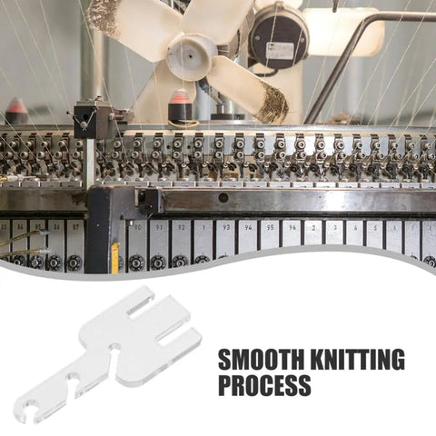 Yarn Tensioner Adapters for Knitting Machines, Compatible With Addi King, clear acrylic adapter on knitting machine