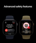 Top Tier Health Smartwatch With Game Changing Heart Rate Sensor Measuring HRV Every Five Minutes For Ultimate Stress Recovery Insights And Full Body Wellness Tracking In Compact 42 mm GPS Case Perfect For Daily Grind And Active Vibes displaying emergency call alert for falls.