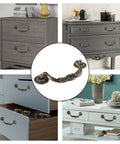 5 Piece Drop Bail Cabinet Handles Bronze Finish 6.2 Inch Total Length With 5 Inch Center To Center Hole Spacing Drawer Pulls