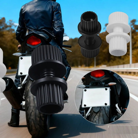 Durable Nylon License Plate Screws Bolts Nuts Kit For Motorcycle And Bike Frame No Tools Needed Quick And Easy Install