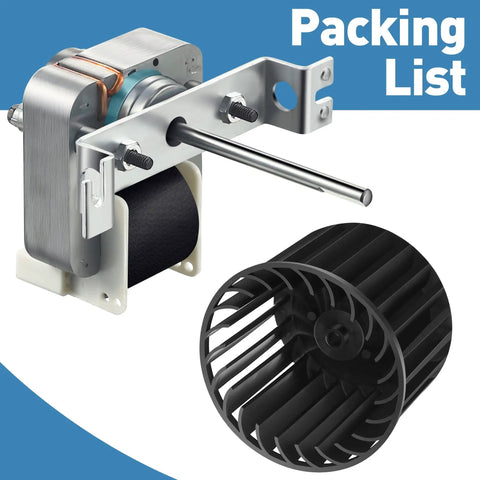 Drop In Replacement Fan Blower Assembly For Nutone Broan S97009796 162 E G J K L M And 164 E G J K L M motor and blower