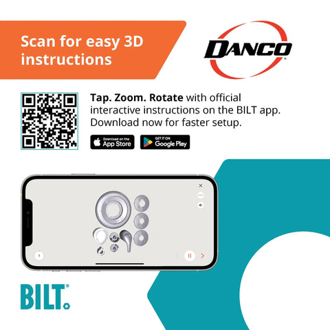 Scan QR code for 3D instructions on Moen Tub And Shower Trim Kit Replacement For Single Handle Moentrol Series in Oil Rubbed Bronze