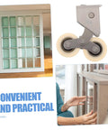 Heavy Duty Four Pack Aluminum Alloy Sliding Door Pulleys With Double Wheel Bearings And Smooth Gliding Track Rollers for patio doors.