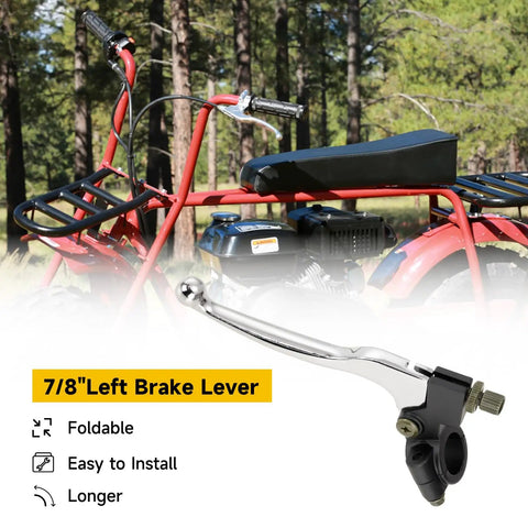 7/8 Inch Mini Bike Clutch Lever Perch for Coleman CT200U BT200X Trail 200 on 7/8 handlebar, forest background