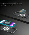 Seamless Wireless Charging Pad For Chevrolet Volt Bolt Ev Euv Blazer Ev Center Console Upgrade, displaying wireless phone charge dock.