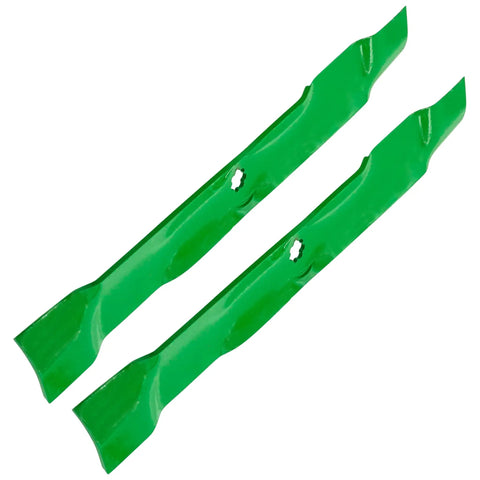 Badass 38 Inch Mulching Replacement Blades For Lawnmower Deck With Heavy Duty Powder Coating Smooth Fitment For John Deere Stx Tractors Tough Yard Work Gear Upgrade Your Ride With These Beast Cutting Tools 2 Pack.