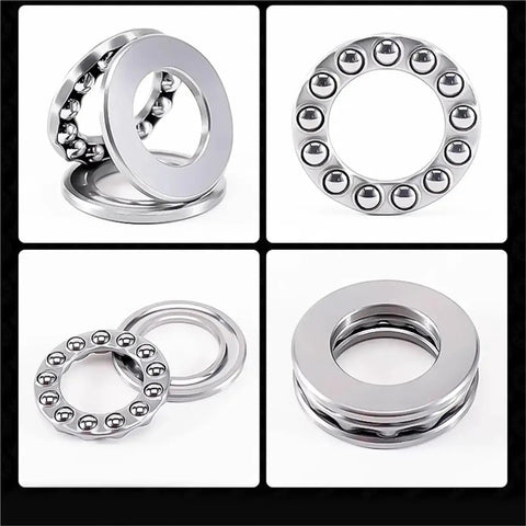 Heavy Duty Stainless Steel 304 And 440 Thrust Ball Bearing For Heavy Machinery With Smooth Operator Performance And Plug And Play Installation At 80X140X44 mm, showcasing ball arrangement.