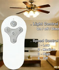 Replacement Ceiling Fan Remote Control For 10311TR214A 10712TR214B And 2BB78ITLF304C Models in a living room setting