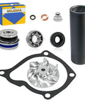 Boss Move Water Pump Rebuild Kit for Polaris Rig with Impeller Bearing Seal and Driver Tools Set includes aluminum impeller and seals.