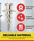 Double Headed Wall Screw Anchors And Picture Hooks Heavy Duty Bear Claw Hanger Screws Hold Up To 30 Lbs Ideal Drywall Fasteners For D Rings Wire Keyholes Hang Pictures And Mirrors In A 25 Pack shown with 1-inch size and material details.