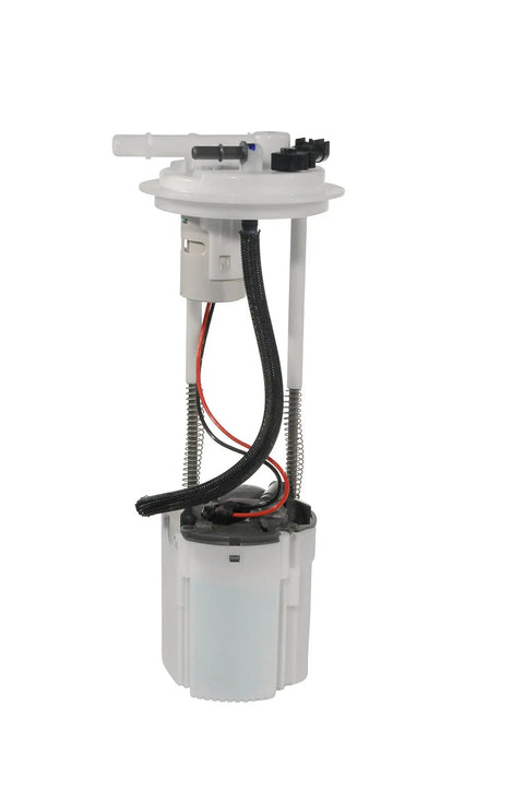 Heavy Duty Fuel Pump Module With Guide Rod Alignment And Jet Pump Reservoir For Fast Drop Install Without Fuel Level Sensor, showing design and fittings.