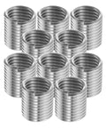 Pro Grade M8 Stainless Steel Thread Insert Kit With 10 Pieces for easy thread repair and wear resistance in machinery equipment