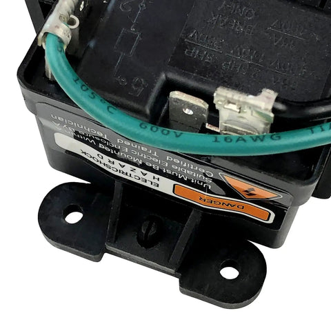 Heavy Duty AC Hard Start Kit For Four To Five Ton Air Conditioners Pre Wired Hvac Starter Plug And Play With Smart Switch showing electrical connections.