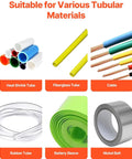 Various tubular materials including heat shrink tube, fiberglass tube, rubber tube, battery sleeve, and cable.
