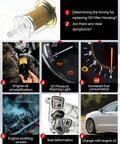 Diagram showing Oil Filter Housing Kit symptoms and components for Dodge Charger Challenger Ram 1500 Jeep Grand Cherokee Chrysler 300 3.6L V6 2011-2016