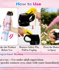 Next Level Gender Reveal Fire Extinguisher Smoker Bomb Two Pack instructions on usage, illustrated step-by-step guide for safety.