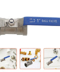 Heavy Duty Stainless Steel Ball Valve With Internal Threaded Fittings For Solid Water Pipe Networks No Drip Guarantee, 1 inch size.
