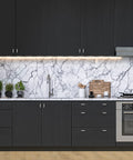 Modern kitchen with 30 Pack Brushed Nickel Cabinet Knobs Stainless Steel T Bar Pulls For Doors And Drawers 2 Inch Length on dark cabinets