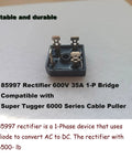 Solid 85997 Rectifier You Can Trust To Power Up Your Super Tugger With Smooth 600 Volt And 35 Amp 1 Phase Bridge Conversion for cable pulling.