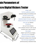 Real Deal Digital Vickers Hardness Tester Featuring Smooth Touchscreen Interface And Dead On Accuracy For Serious Micro Testing Tasks, 21.9" high.