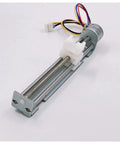 DIY Friendly Two-Phase Four-Wire Stepper Motor Kit With 5V To 9V Input, 15mm Drive, 80mm Linear Actuator, 15.5 Ohms, shown at angle