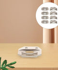 Workhorse Industrial Sewing Machine Feed Dog Alloy Needle Plate Set 8Pcs With High Traction Feeding And Quiet Operation For Umbrella Fabric And Textile Garment Factory Spare Parts, alloy part